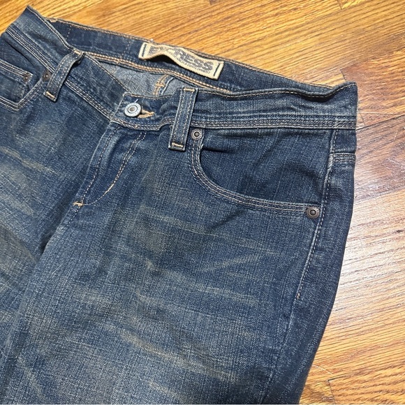 Y2K Express Sarula Precision Fit Low Rise Flare Jeans Women’s Size 4 S Whiskered - Picture 3 of 14